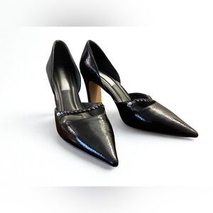Franco Sarto Black Pointed Toe Heels
